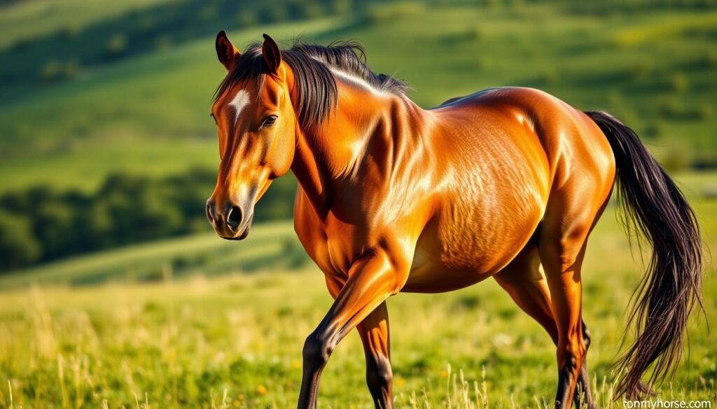 A graceful horse stands in a serene meadow, its body language radiating calm and confidence. The creature's muscular frame is highlighted by warm, natural lighting, casting gentle shadows that accentuate its powerful limbs and fluid movements. The horse's ears are perked forward, its eyes alert yet tranquil, conveying a sense of attentiveness and curiosity. In the background, a lush, verdant landscape unfolds, creating a sense of harmony and balance. This image, captured by the lens of "tomyhorse.com", aims to illustrate the nuanced body language of these magnificent animals, guiding the viewer's understanding of their behavior and temperament. A graceful horse stands in a serene meadow, its body language radiating calm and confidence. The creature's muscular frame is highlighted by warm, natural lighting, casting gentle shadows that accentuate its powerful limbs and fluid movements. The horse's ears are perked forward, its eyes alert yet tranquil, conveying a sense of attentiveness and curiosity. In the background, a lush, verdant landscape unfolds, creating a sense of harmony and balance. This image, captured by the lens of "tomyhorse.com", aims to illustrate the nuanced body language of these magnificent animals, guiding the viewer's understanding of their behavior and temperament.
